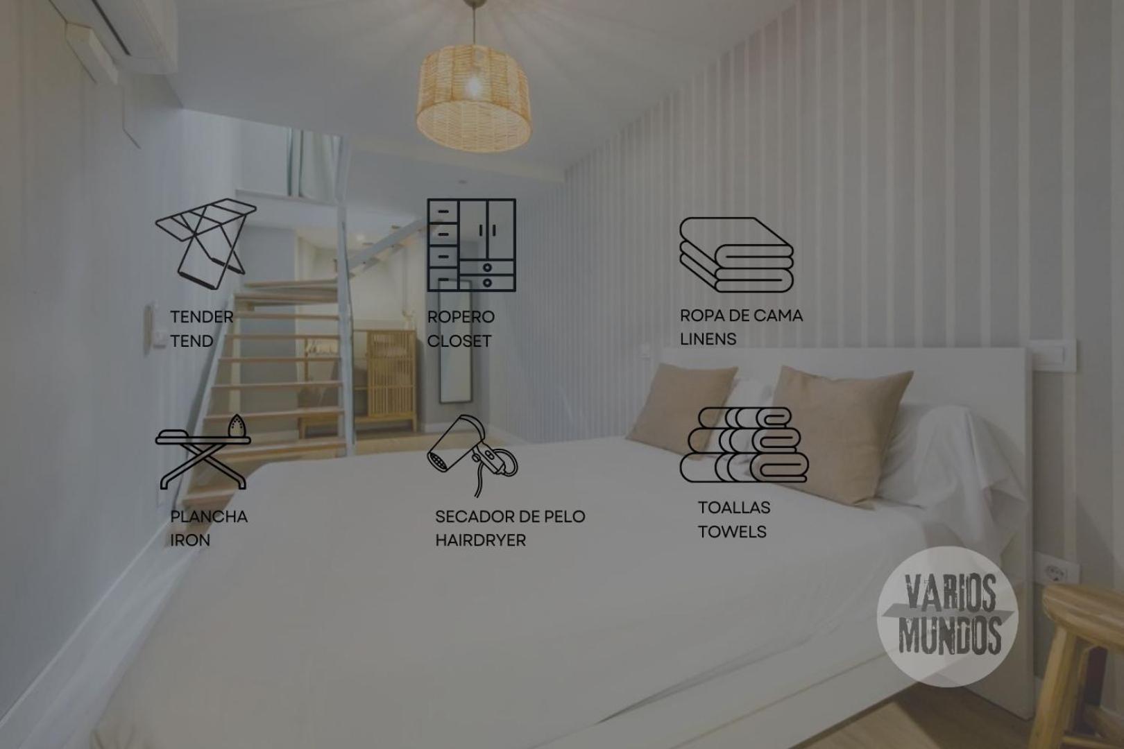 New&Cool Apt En El Centro De Madrid Para 9Pax E2 Eksteriør billede