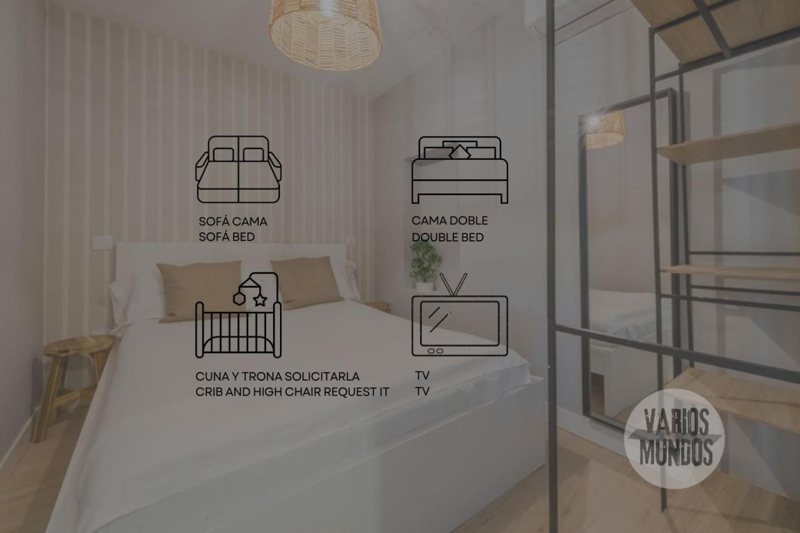 New&Cool Apt En El Centro De Madrid Para 9Pax E2 Eksteriør billede